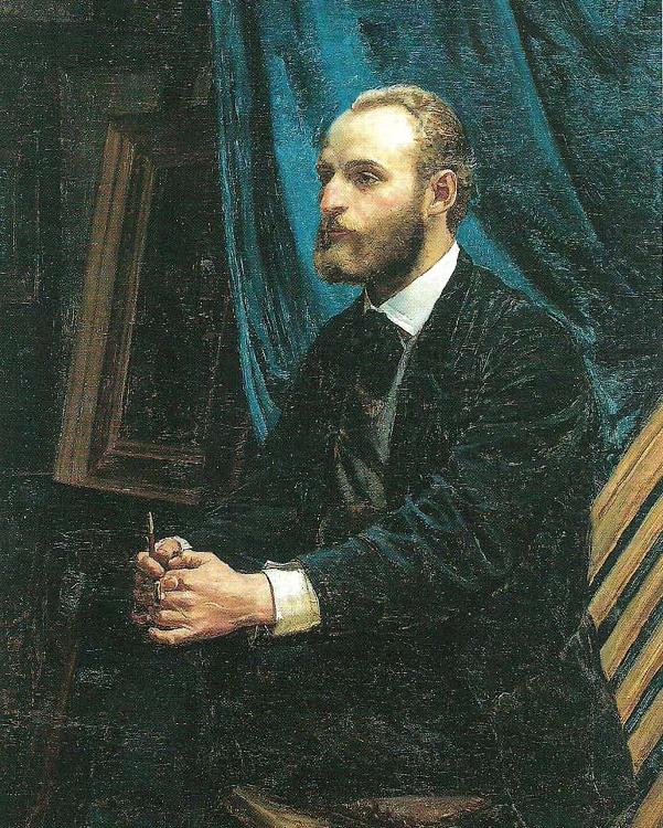 viggo johansen i sit atelier, Michael Ancher
